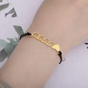 1Set Mother Daughter Bracelets Friendship Rope Chain Bracelet Card Lover