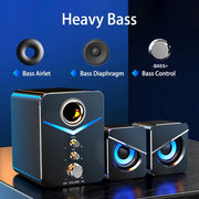 ZK50 Wired Computer Speakers Loudspeaker Bass Subwoofer AUX Audio Home Theater