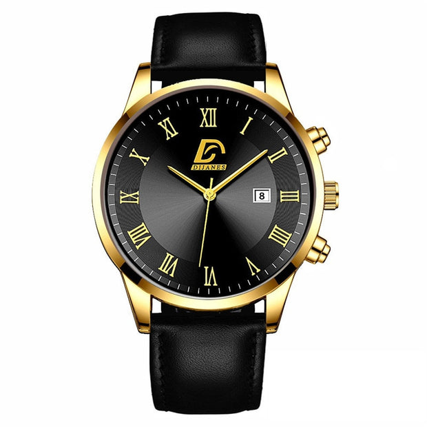 2022 Fashion Mens Gold Stainless Steel Watches Luxury Minimalist Quartz Wrist Watch