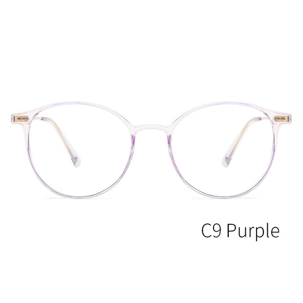 KANSEPT Acetate Glasses Frame Women Fashion Round Prescription Eyeglasses