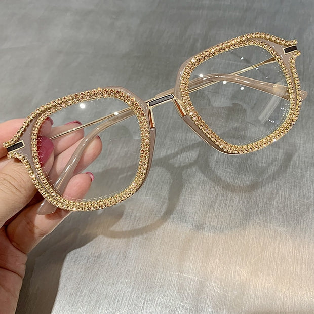 Myopia Hyperopia Women Sunglasses Vintage clear lens glasses