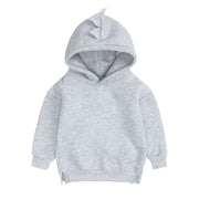 New Fashion Baby Boys Girls Clothes Solid Color Pullover Hooded