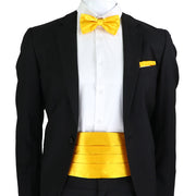 New Fashion Mens Cummerbund Bow Tie Brooch Set