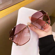 Fashion Hexagon Sunglasses Women Brand Designer Luxury Gradient Lens Sun Glasses