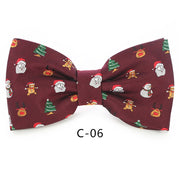Bow Ties for Mens Shirt  Snowflake Christmas Tree Pattern