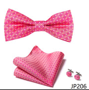 New Paisley  Bow Tie for men Wedding Bowtie Handkerchief Cufflink Set