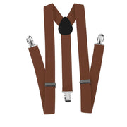 Soild Colorful Suspenders Sets Child Y-Back Braces Adjustable Straps