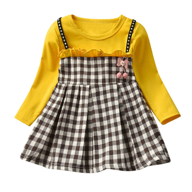 Girls Clothes Autumn Toddler Baby Kids Girls Ruched Ruffles