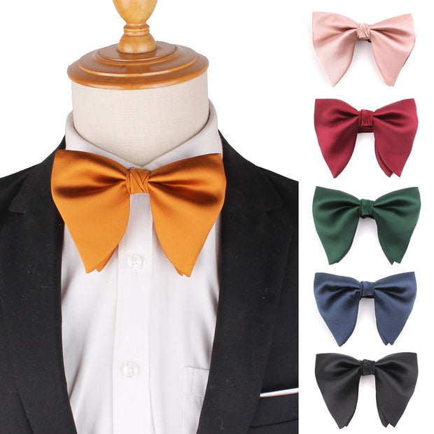 New Solid Bow Tie For Men New Wedding Bowtie Adjustable