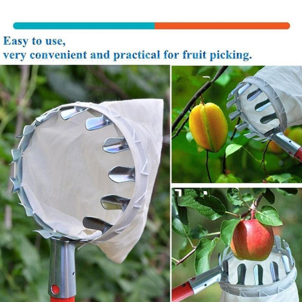 Metal Fruit Picker Orchard Gardening Apple Peach High Tree Picking Tools