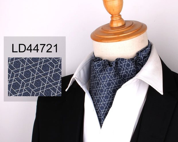 Jacquard Floral Paisley Men Cashew Tie Wedding Formal Cravat Ascot