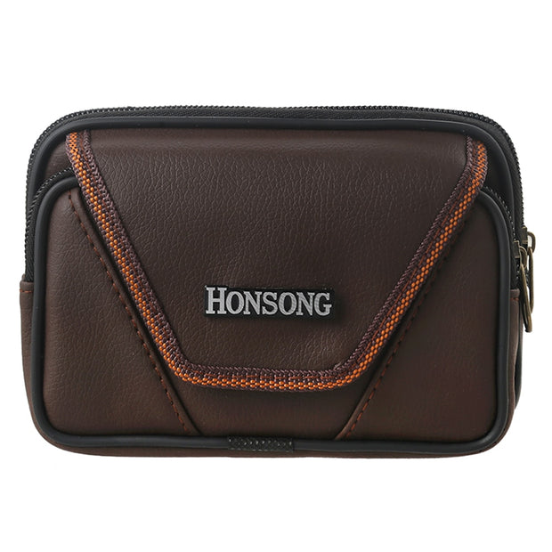 Exquisite Men Wallet Soft PU Leather Waist Packs Male Vintage Casual Zipper