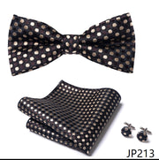 New Paisley  Bow Tie for men Wedding Bowtie Handkerchief Cufflink Set