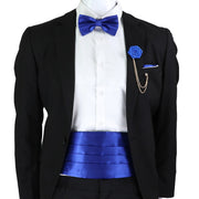 New Fashion Mens Cummerbund Bow Tie Brooch Set
