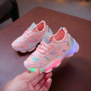 Crystal Led Luminous Sport Run Sneakers Shoes