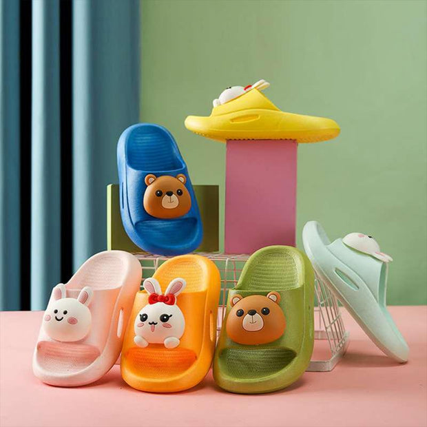 Children Slippers Boy Girl Home Shoes Cartoon Cute Beach Soft Sole Slide