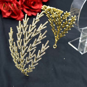 A254 Silver Gold Bride Headband Rhinestone Hair Jewelry for Women Tiaras Luxury