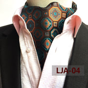 Male British Fashion Paisley Floral Men Long Cravat Ascot Ties Gentlemen