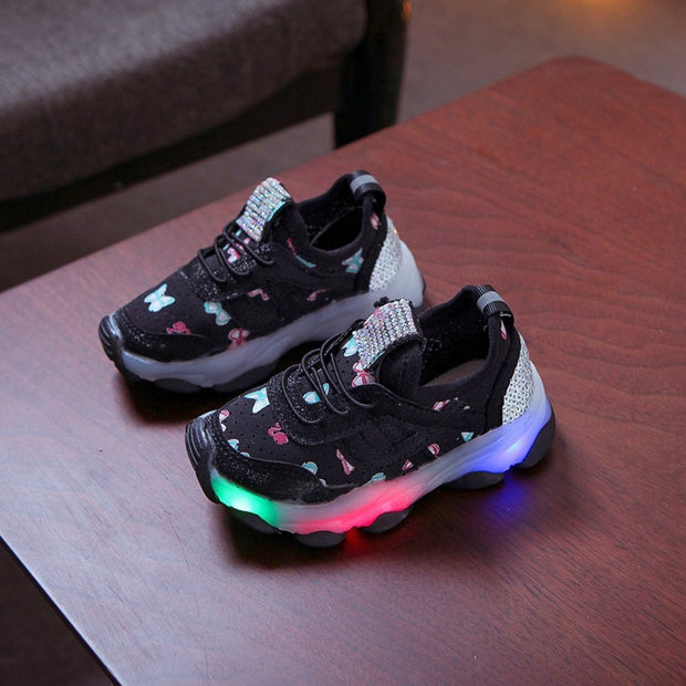Crystal Led Luminous Sport Run Sneakers Shoes