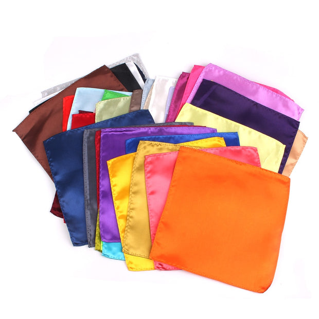 Solid Suits Pocket Square For Men Business Chest Towel Hanky