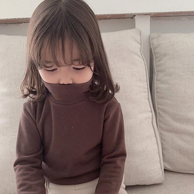 2021 Autumn Winter New Baby Girls Warm Clothing Bottoming Shirt