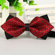 mens bow arrow red pointed black and gold fashion
