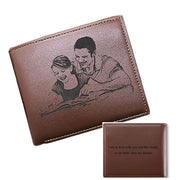 Custom Wallets Men High Quality PU Leather for Him Engraved Wallet
