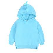 New Fashion Baby Boys Girls Clothes Solid Color Pullover Hooded