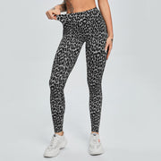 Fitness Leopard Leggings For Women Workout Yoga Pants Scrunch Butt