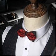 mens bow arrow red pointed black and gold fashion