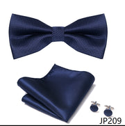 New Paisley  Bow Tie for men Wedding Bowtie Handkerchief Cufflink Set