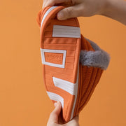 Women Winter Slippers Female Plush Thick Bottom