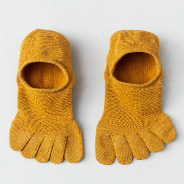 Man Women Slipper Toe Socks Mesh Hollow No Show Socks