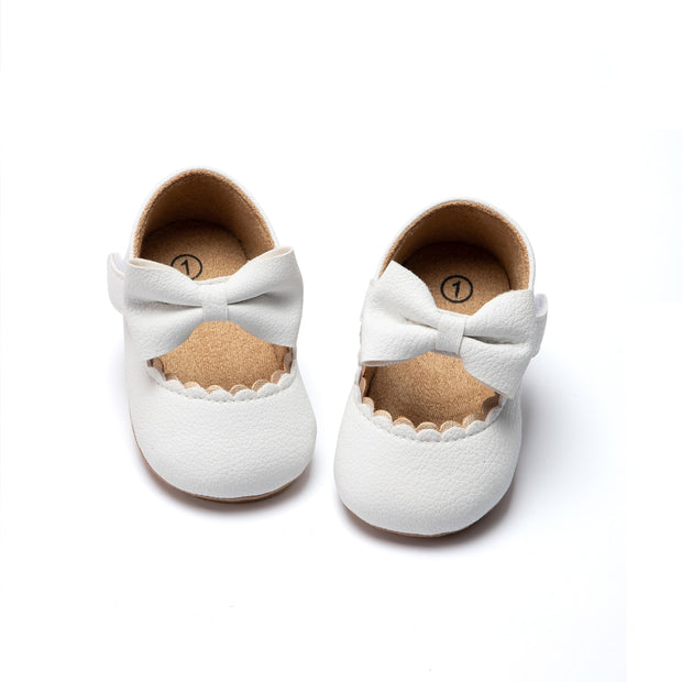 KIDSUN Baby Casual Shoes Infant Toddler Bowknot Non-slip Rubber Soft-Sole