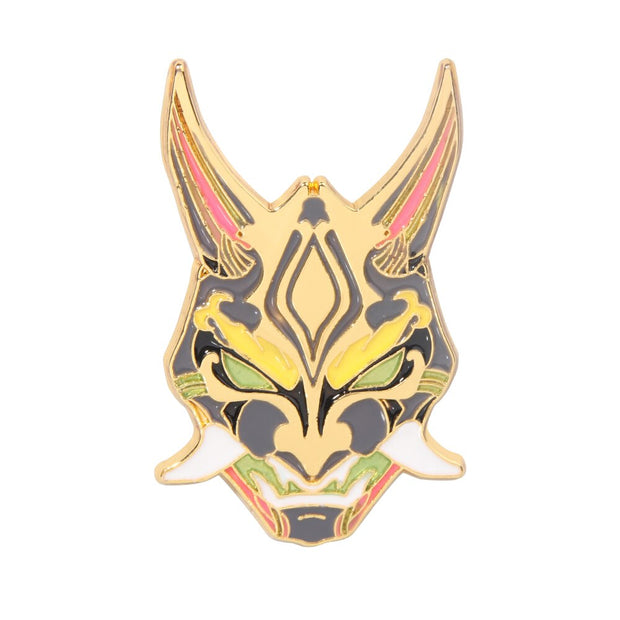 Genshin Impact Albedo Solar Isotoma Pins Brooch Albedo Geo Flower Badge