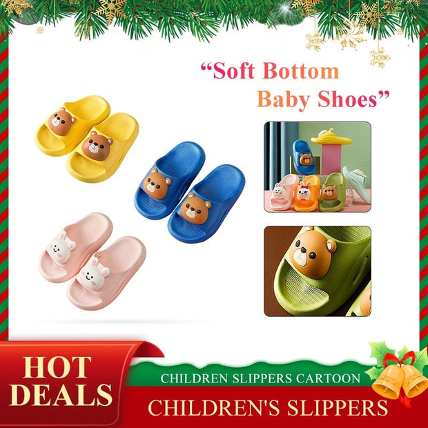Children Slippers Boy Girl Home Shoes Cartoon Cute Beach Soft Sole Slide