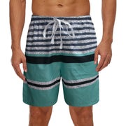 Swimming Trunks Swimsuit Stripe Swimwear Men Quick-drying Breathable