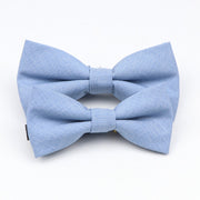 Soft Polyester Solid 15 Colors Father-son Bowtie Set