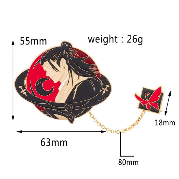 Jujutsu Kaisen Gojo Satoru Ryomen Sukuna Cosplay Brooch Badge