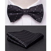 Men Bowtie Cravat Set Fashion Butterfly Party Wedding Ties