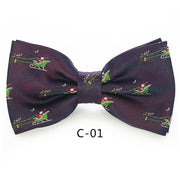 Bow Ties for Mens Shirt  Snowflake Christmas Tree Pattern