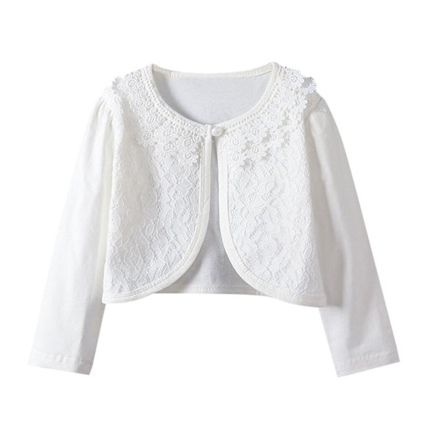 Girls Lace Shrug Coat Toddler Kids Baby Little Girls Lace Princess Bolero