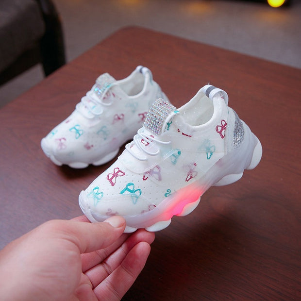 Crystal Led Luminous Sport Run Sneakers Shoes