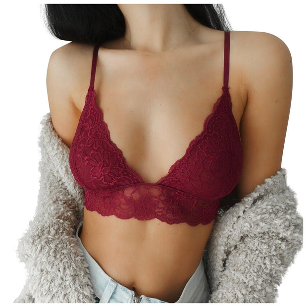 Summer Women Lace Sexy V-Neck Top Sleeveless Solid Adjusted-straps