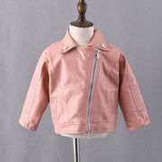 Winter Children Leather Jacket Autumn Winter Girl Boy Kids Baby Outwear