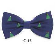 Bow Ties for Mens Shirt  Snowflake Christmas Tree Pattern