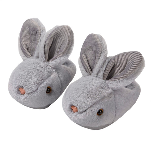 Winter Kids Plush Fluffy Slippers Fuzzy Comfy  Anti-Slip Indoor House Bedroom Shoes