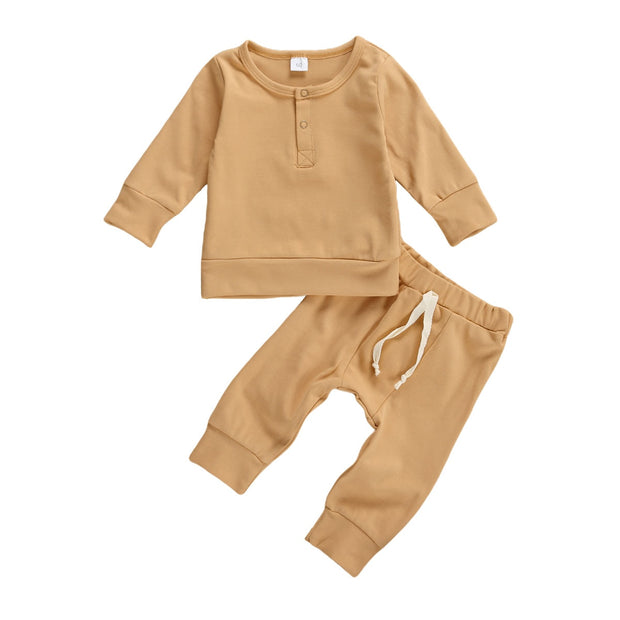 0-18M Toddler Infant Baby Boy Girl Autumn Clothing Set 2Pcs