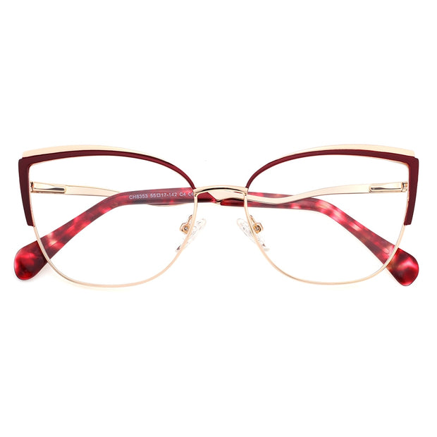 Cat Eye Glasses Frame Women Anti Blue Light Eyeglasses Frames