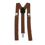 Clip-on Suspenders 3 Clip Pants Braces Adjustable Elasticated Suspender